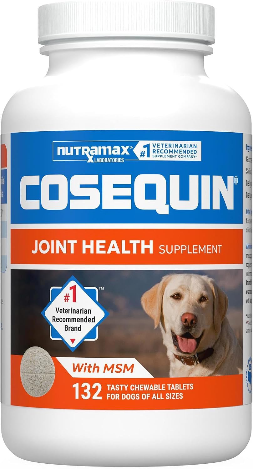Nutramax Cosequin Joint Supplement for Dogs, MSM+HA, Chew Tablets, 250ct