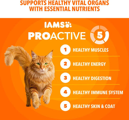 IAMS Proactive Health Healthy Adult Dry Cat Food, Chicken, 22 lb
