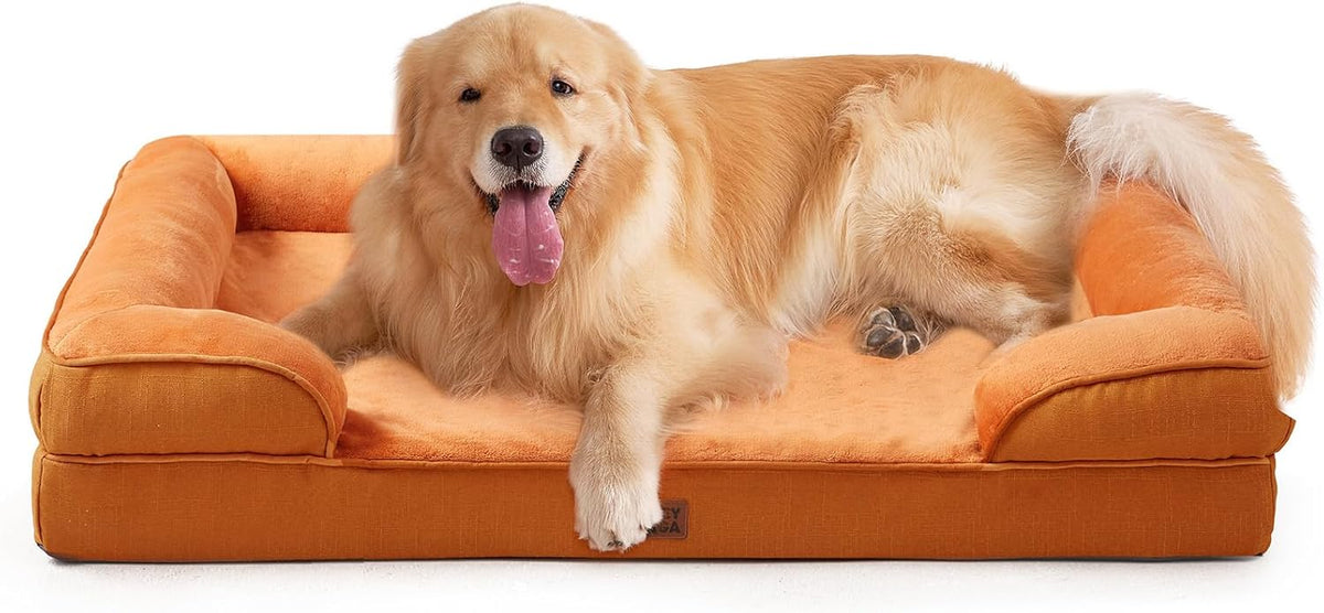 EHEYCIGA Orthopedic Extra Large Dog Bed, Waterproof Washable XL Pet Bed 44"