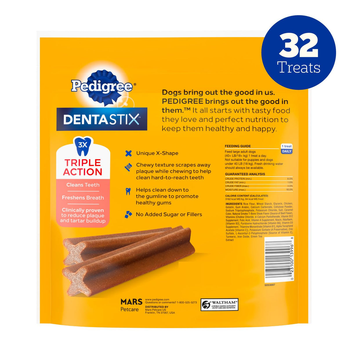 Pedigree Dentastix Large Breed Dental Dog Treats, Variety, 51 Count