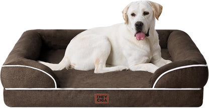 EHEYCIGA Orthopedic Extra Large Dog Bed, Waterproof Washable XL Pet Bed 44"