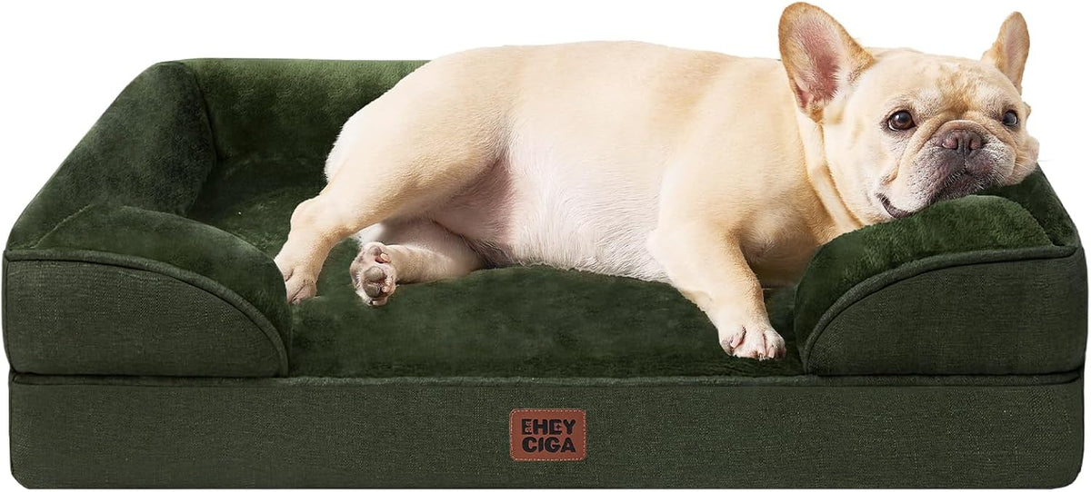 EHEYCIGA Orthopedic Extra Large Dog Bed, Waterproof Washable XL Pet Bed 44"