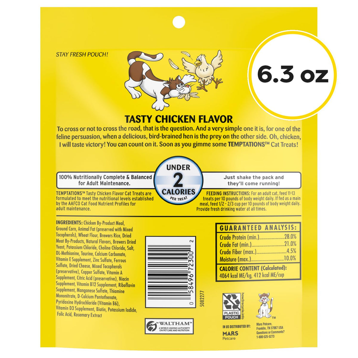 Temptations Classic Crunchy and Soft Cat Treats, Tasty Chicken, 30 oz
