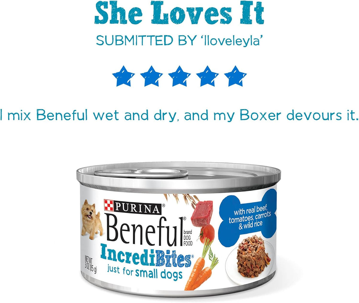 Purina Beneful IncrediBites Wet Dog Food Variety Pack, (2x12) 3 oz