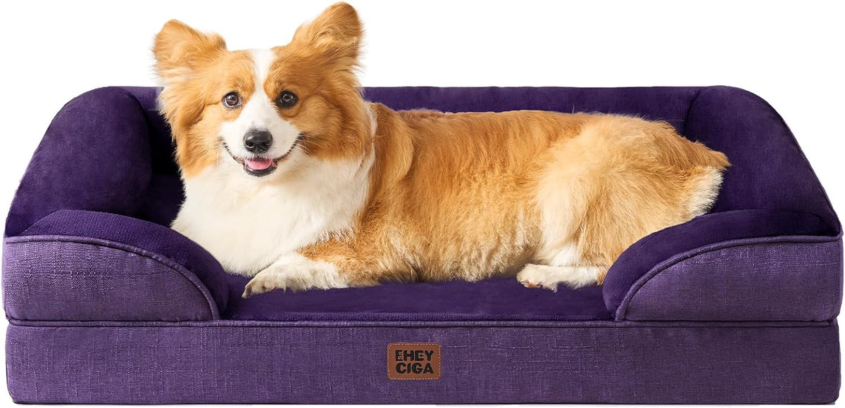 EHEYCIGA Orthopedic Extra Large Dog Bed, Waterproof Washable XL Pet Bed 44"