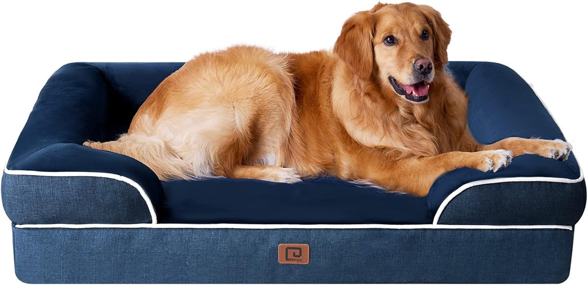 EHEYCIGA Orthopedic Extra Large Dog Bed, Waterproof Washable XL Pet Bed 44"