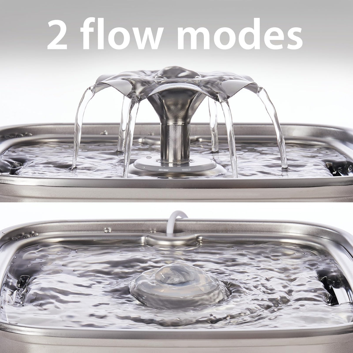 Veken Innovation Award Winner Stainless Steel Cat Water Fountain, 108oz, C1