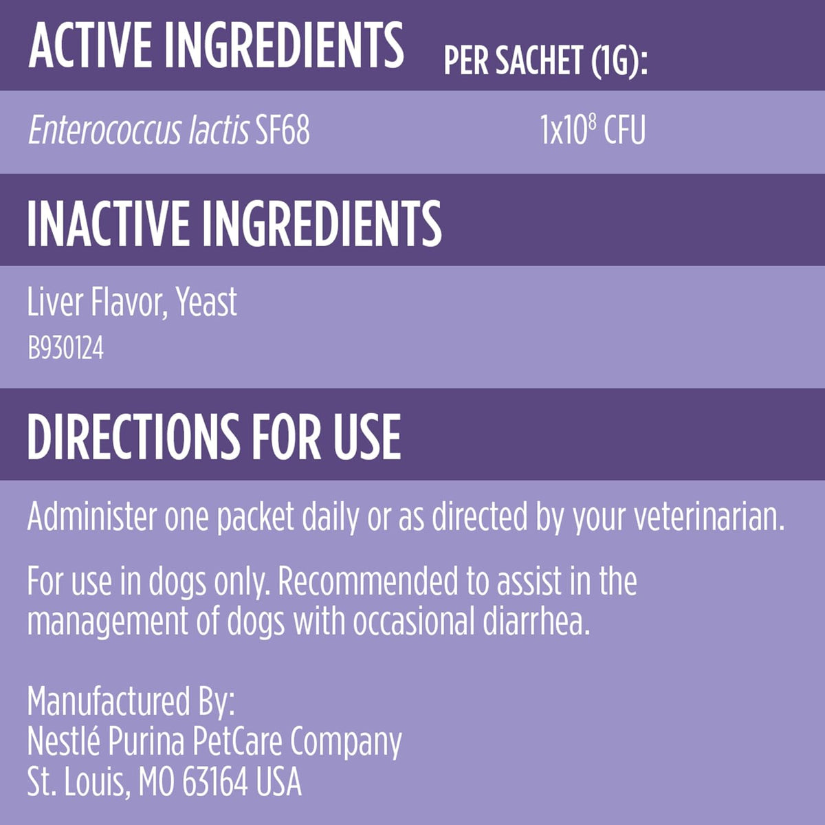 Purina Pro Plan Veterinary Supplements FortiFlora Dog Probiotic Supplement