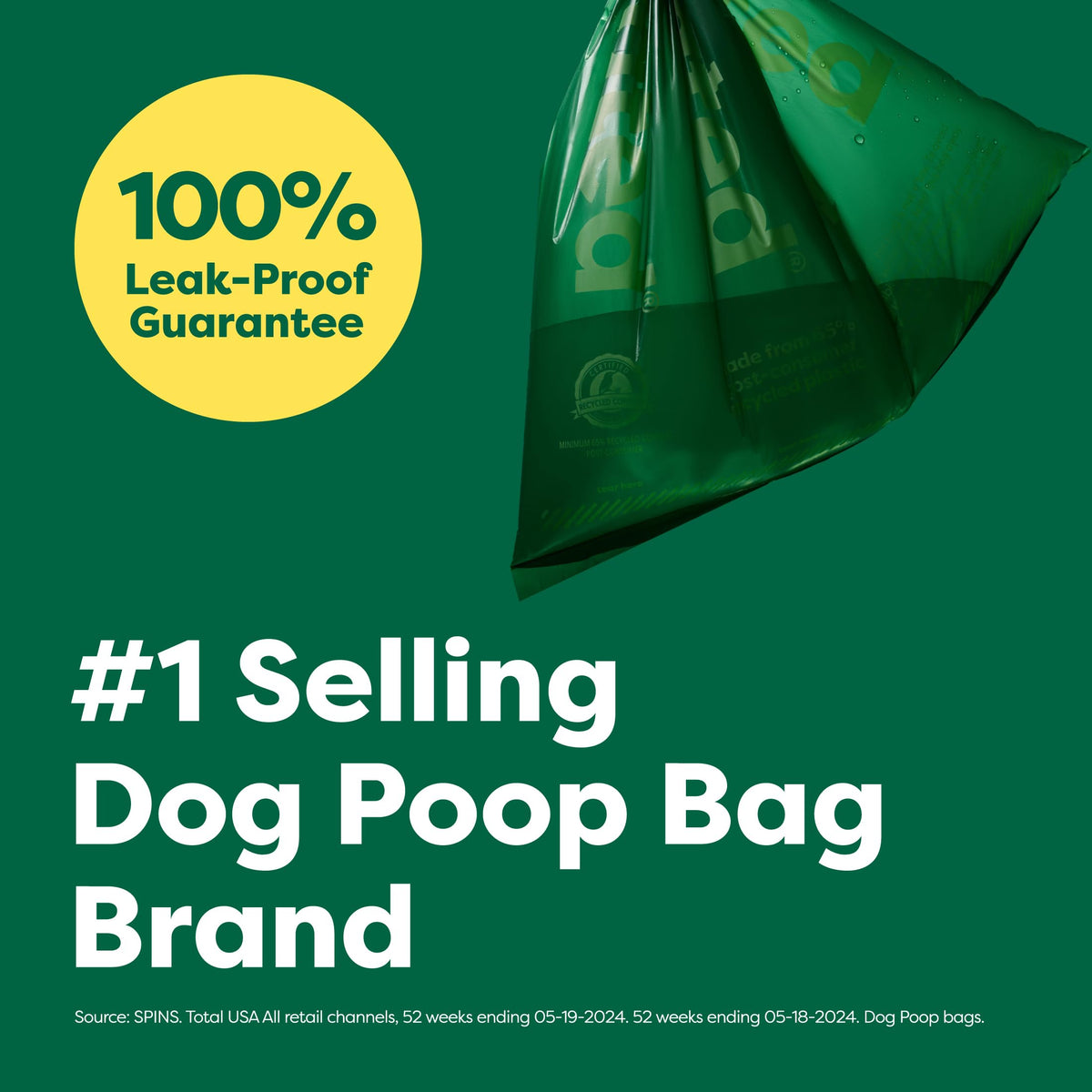 Earth Rated Dog Poop Bags for Dogs, 120 Leak Proof Refill Rolls, Lavender