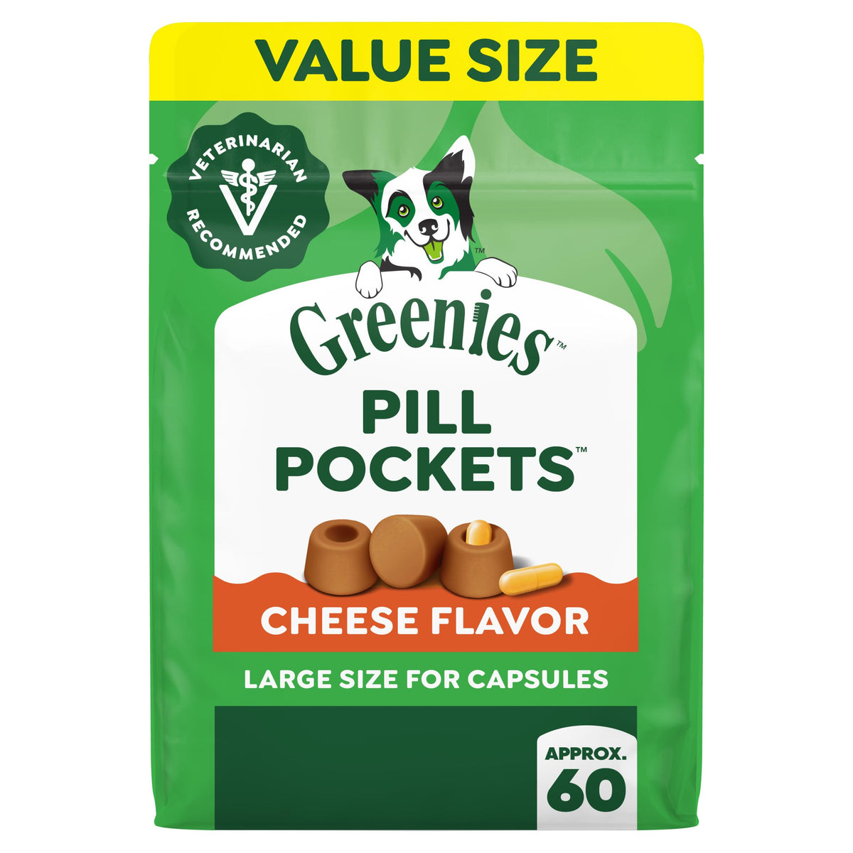 Greenies Pill Pockets Large Size Dog Treats, Peanut Butter, 15.8 oz