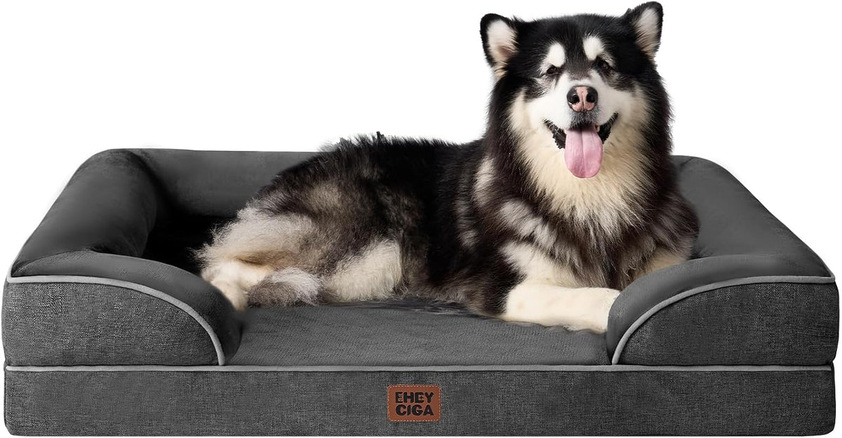 EHEYCIGA Orthopedic Extra Large Dog Bed, Waterproof Washable XL Pet Bed 44"