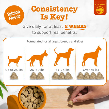 Zesty Paws Dog Allergy Chews - Dog Allergy Relief, Lamb, 90 Ct