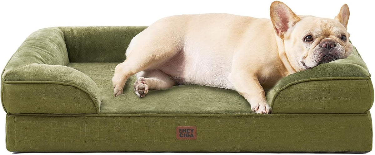 EHEYCIGA Orthopedic Extra Large Dog Bed, Waterproof Washable XL Pet Bed 44"