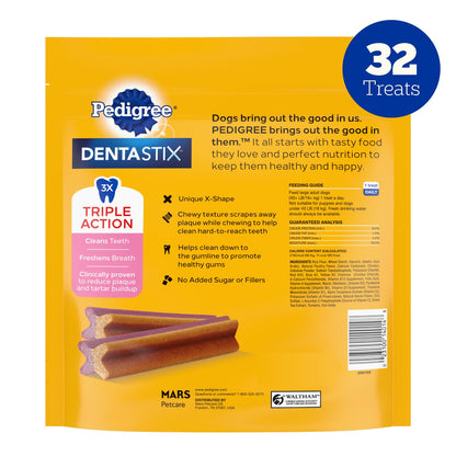 Pedigree Dentastix Large Breed Dental Dog Treats, Variety, 51 Count