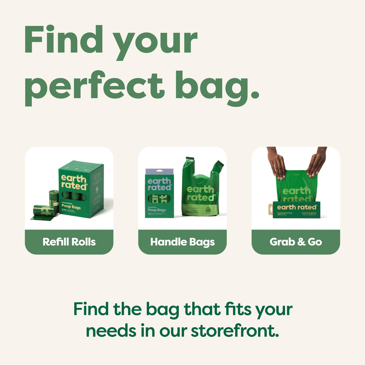 Earth Rated Dog Poop Bags for Dogs, 120 Leak Proof Refill Rolls, Lavender