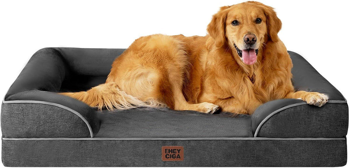 EHEYCIGA Orthopedic Extra Large Dog Bed, Waterproof Washable XL Pet Bed 44"