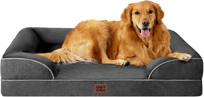 EHEYCIGA Orthopedic Extra Large Dog Bed, Waterproof Washable XL Pet Bed 44"