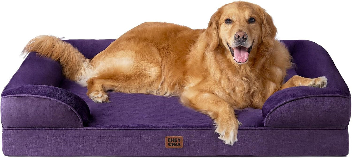 EHEYCIGA Orthopedic Extra Large Dog Bed, Waterproof Washable XL Pet Bed 44"