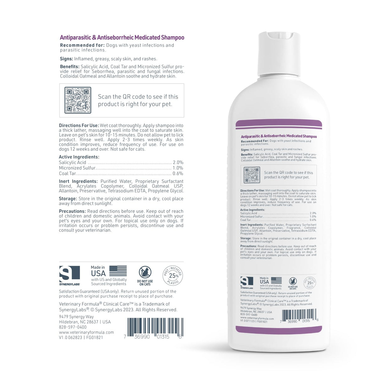 Veterinary Formula Clinical Care Antiseptic & Antifungal Shampoo + Spray