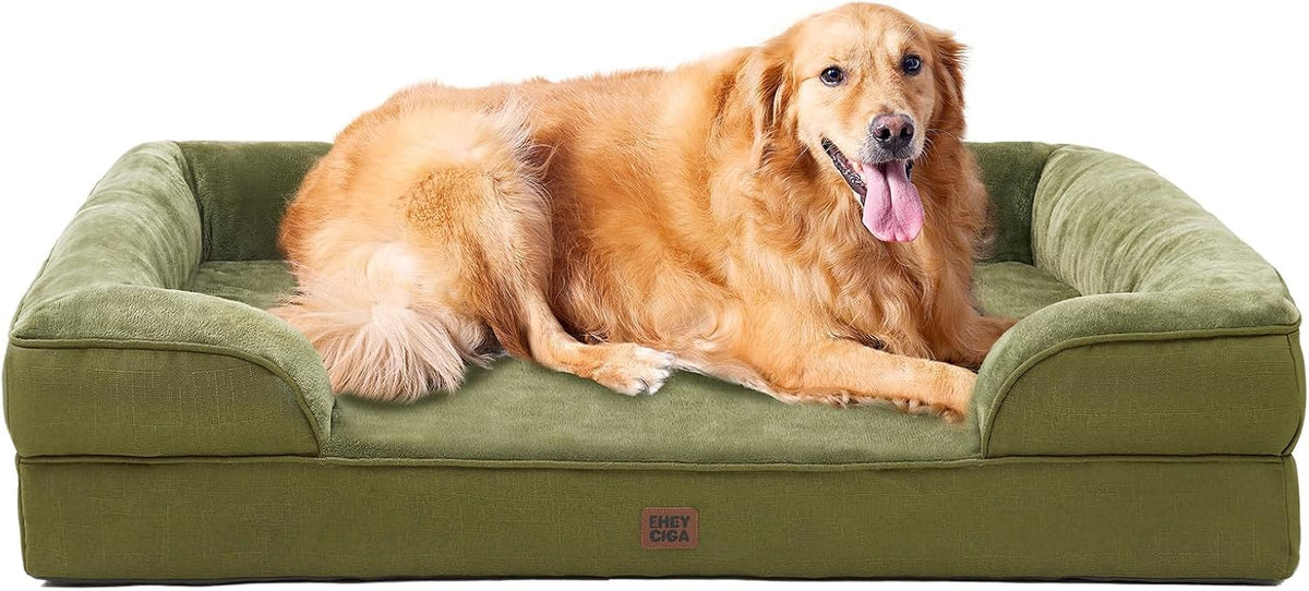 EHEYCIGA Orthopedic Extra Large Dog Bed, Waterproof Washable XL Pet Bed 44"