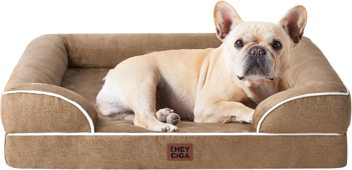 EHEYCIGA Orthopedic Extra Large Dog Bed, Waterproof Washable XL Pet Bed 44"