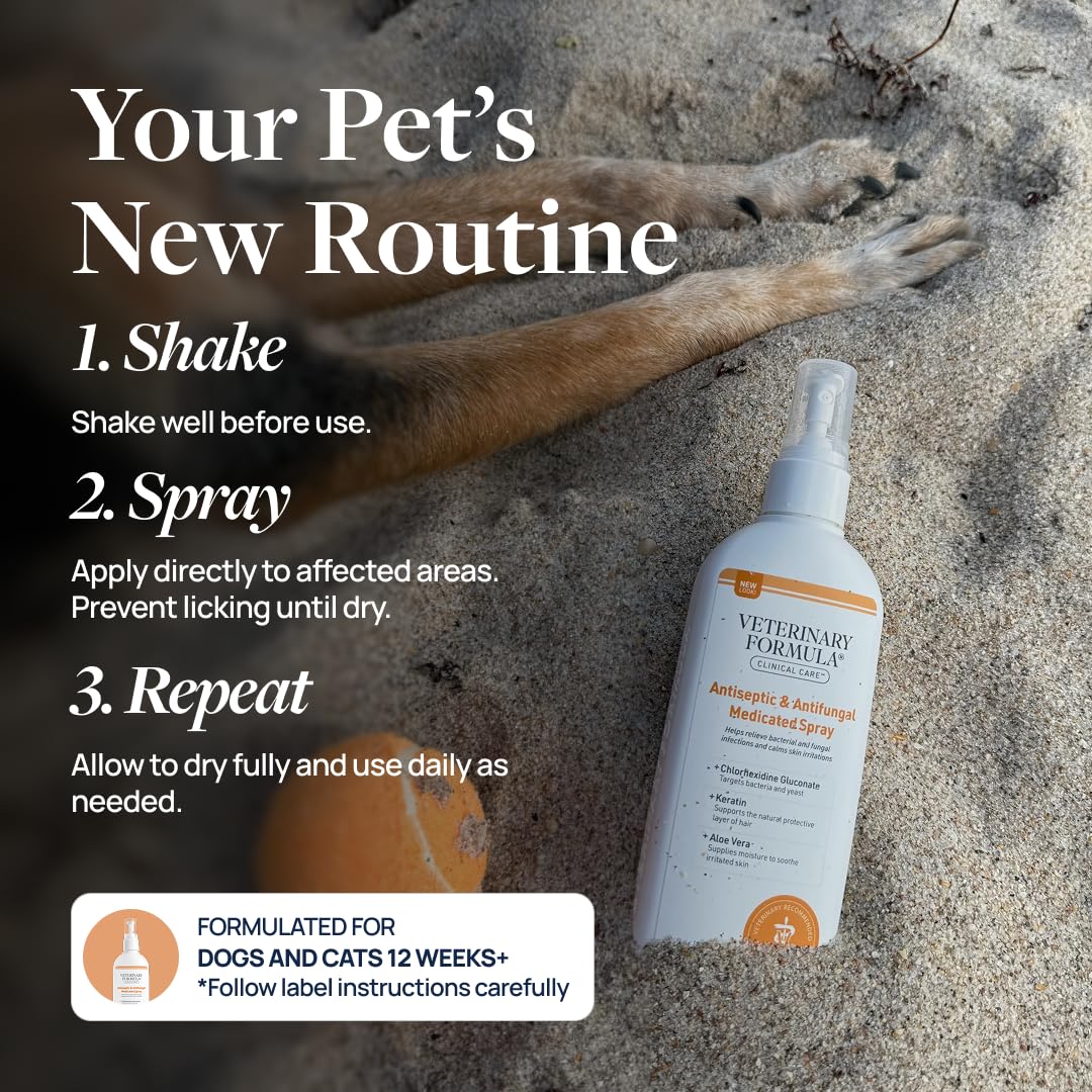 Veterinary Formula Clinical Care Antiseptic & Antifungal Shampoo + Spray