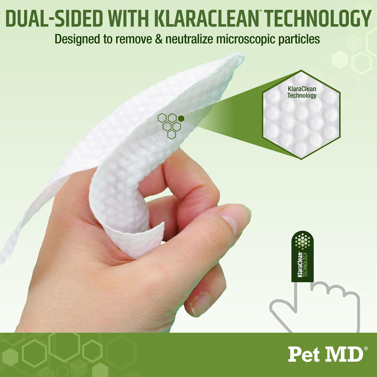Pet MD Dog Ear Cleaning Wipes – Otic Cleanser for Dogs - 100 ct