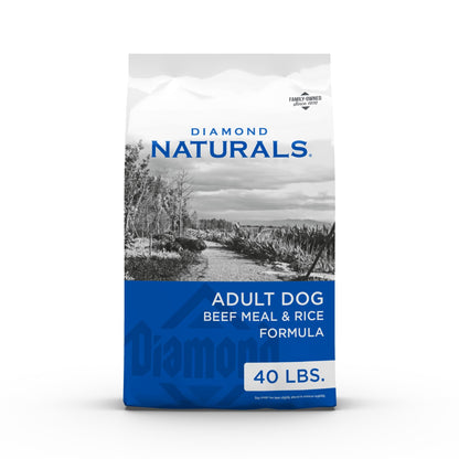 Diamond Naturals Adult Dry Dog Food, Lamb Meal & Rice, 40lb