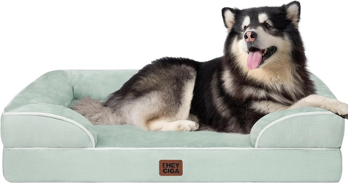 EHEYCIGA Orthopedic Extra Large Dog Bed, Waterproof Washable XL Pet Bed 44"
