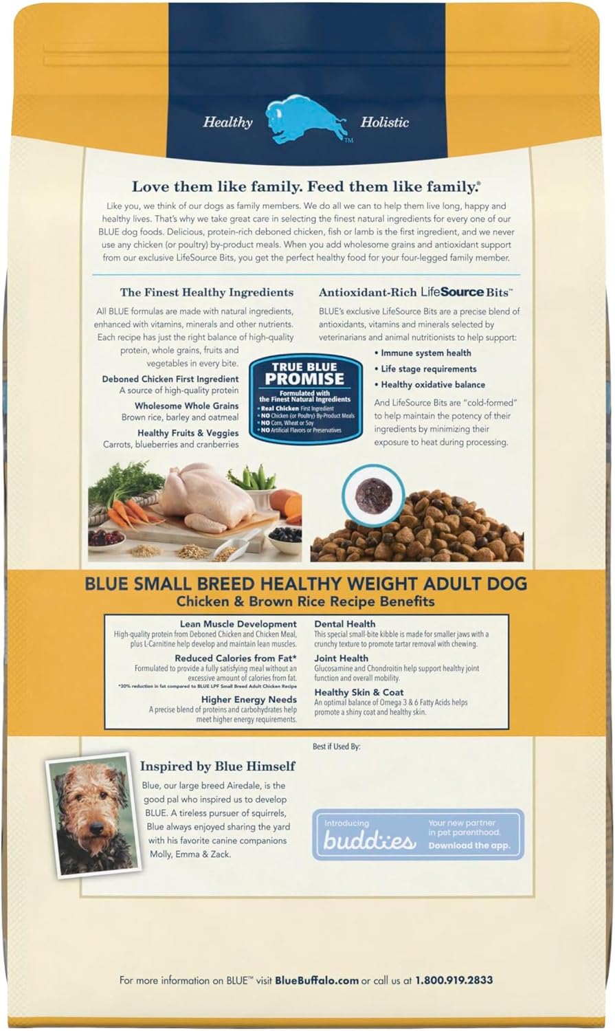 Blue Buffalo Life Protection Formula Healthy Weight Small Dog Food, 15 lb