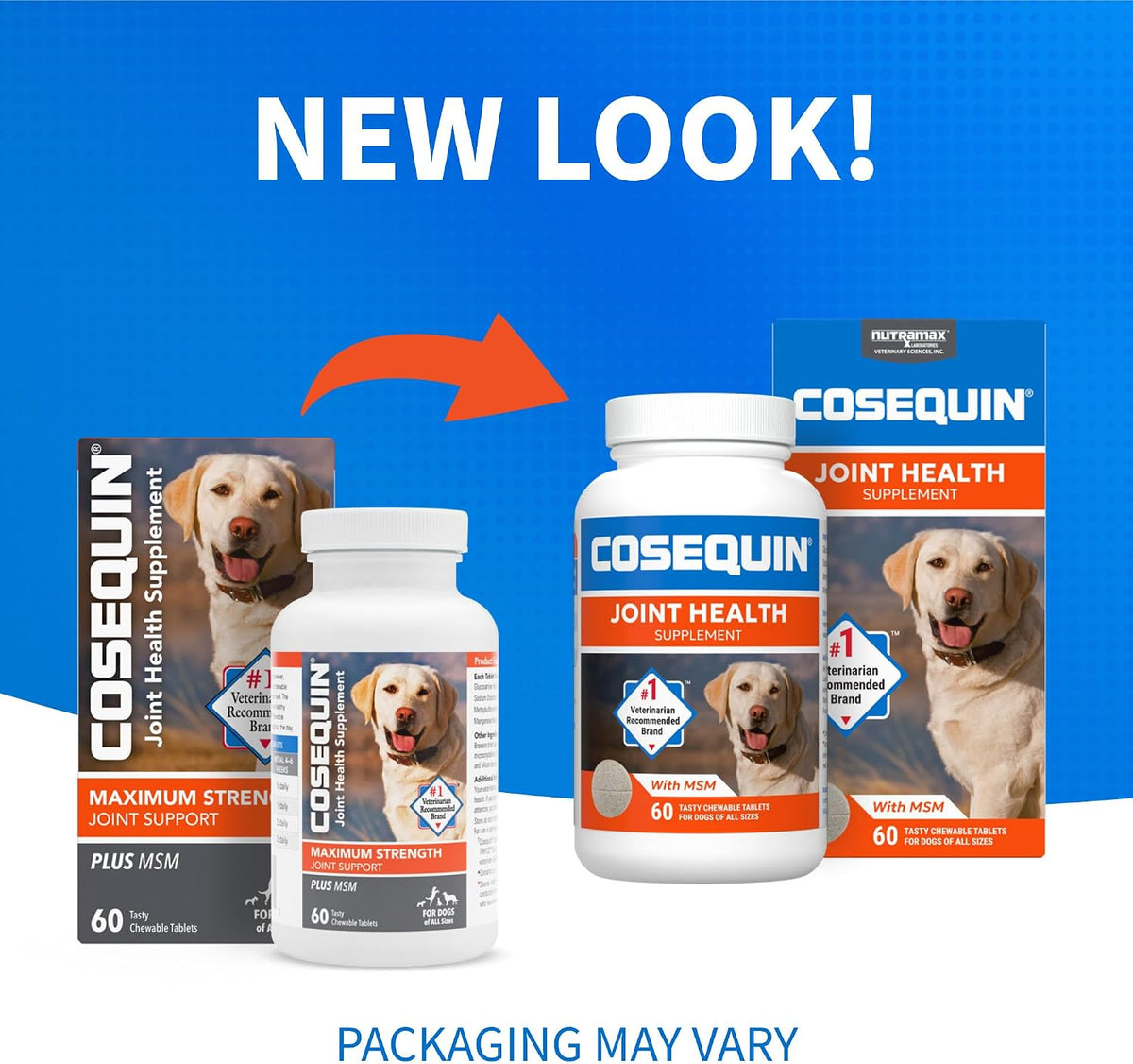 Nutramax Cosequin Joint Supplement for Dogs, MSM+HA, Chew Tablets, 250ct