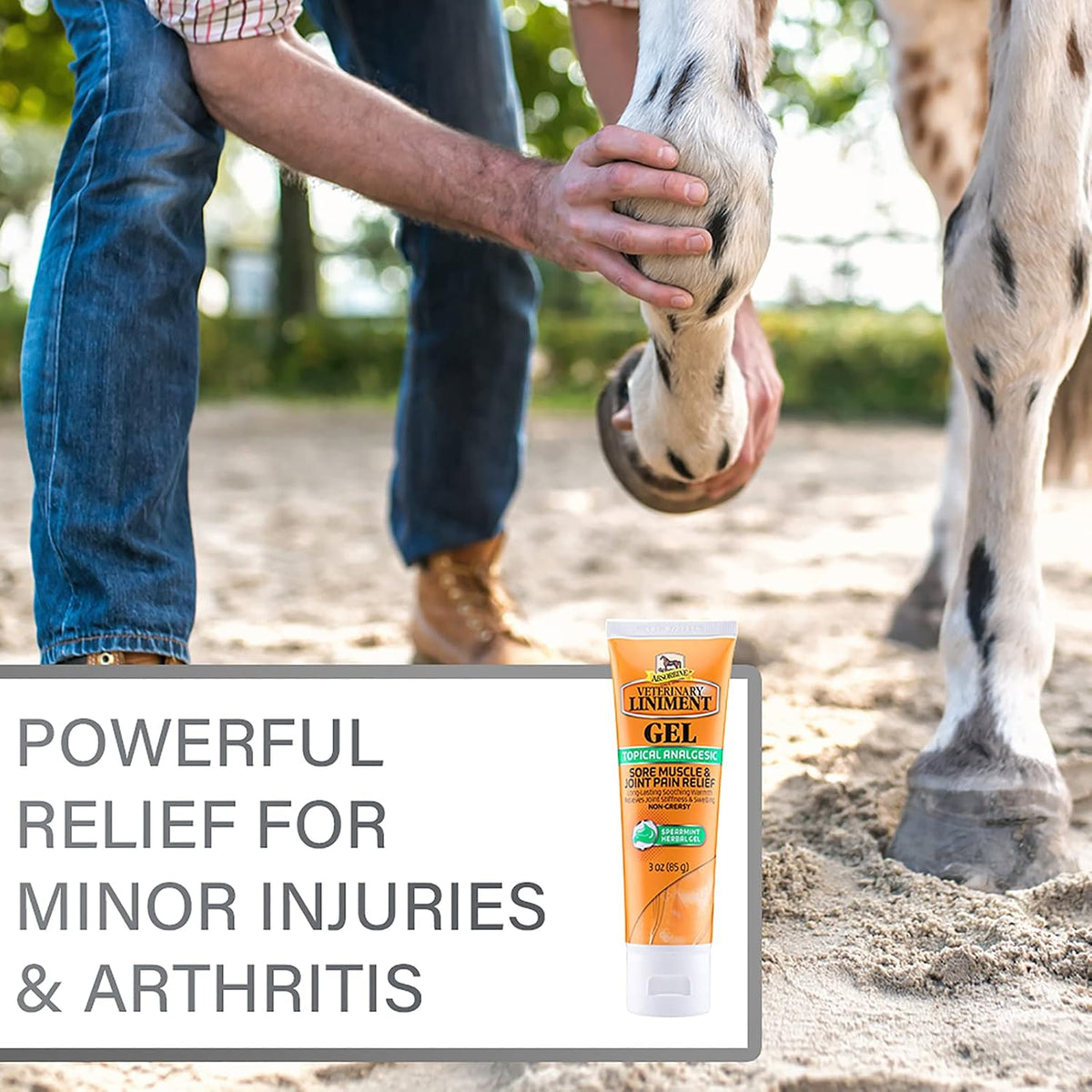 Absorbine Veterinary Liniment Gel, Combo 12 oz Value Size +3 oz Travel Size