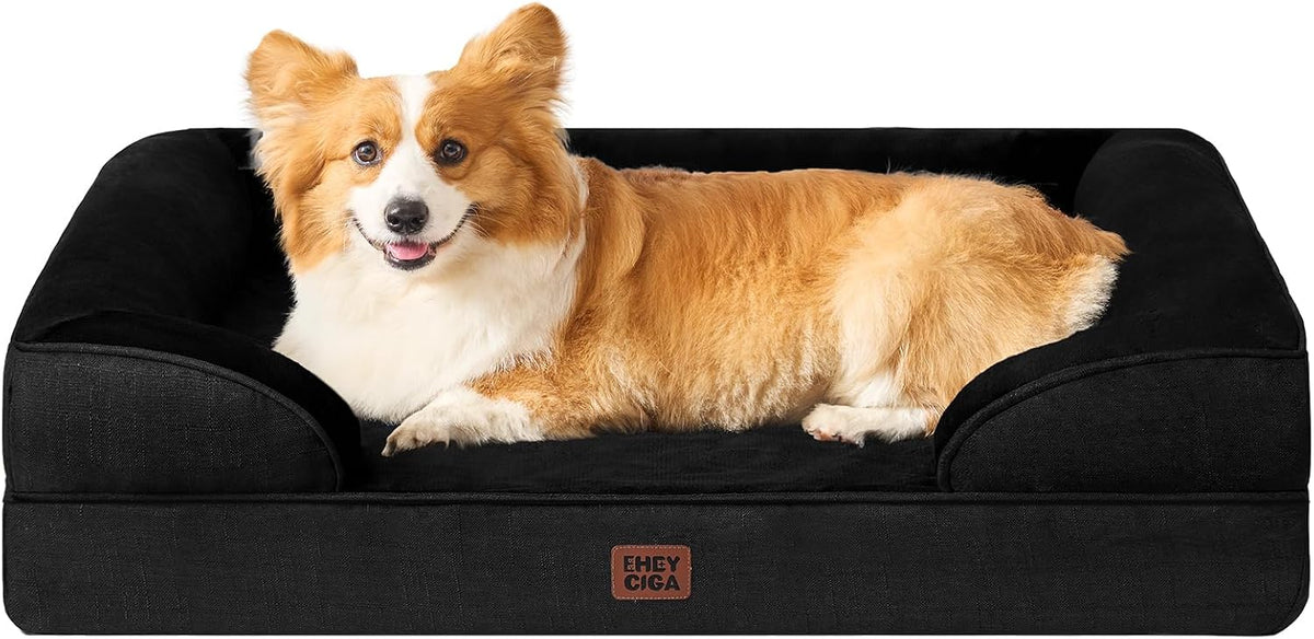 EHEYCIGA Orthopedic Extra Large Dog Bed, Waterproof Washable XL Pet Bed 44"