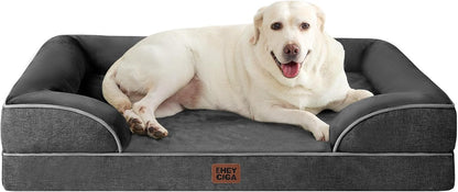 EHEYCIGA Orthopedic Extra Large Dog Bed, Waterproof Washable XL Pet Bed 44"