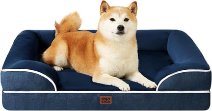 EHEYCIGA Orthopedic Extra Large Dog Bed, Waterproof Washable XL Pet Bed 44"