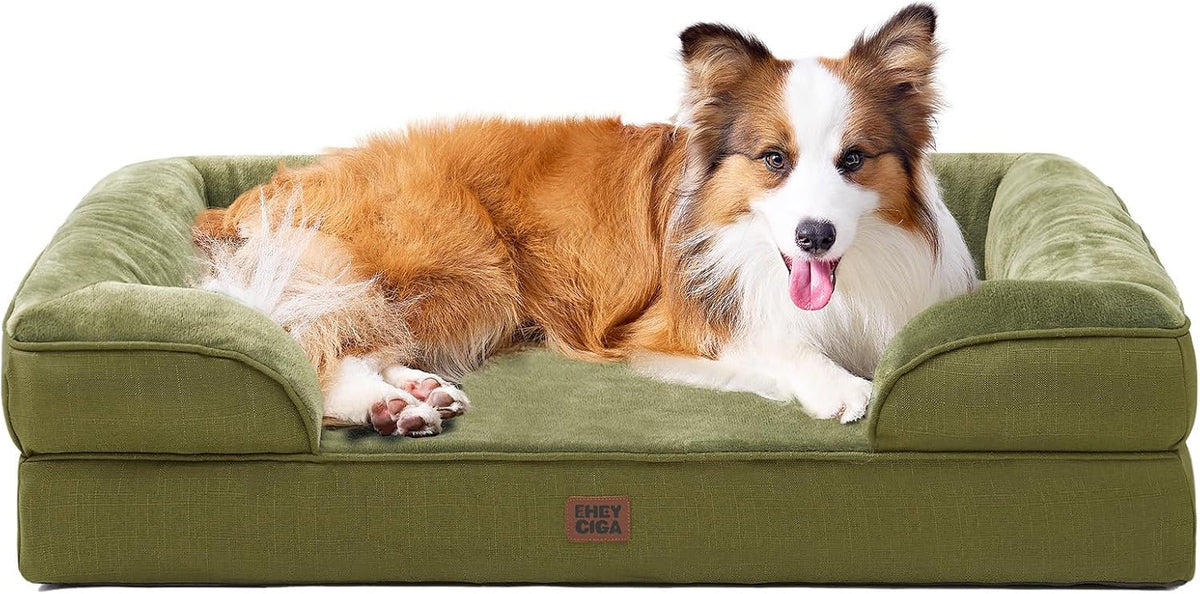 EHEYCIGA Orthopedic Extra Large Dog Bed, Waterproof Washable XL Pet Bed 44"