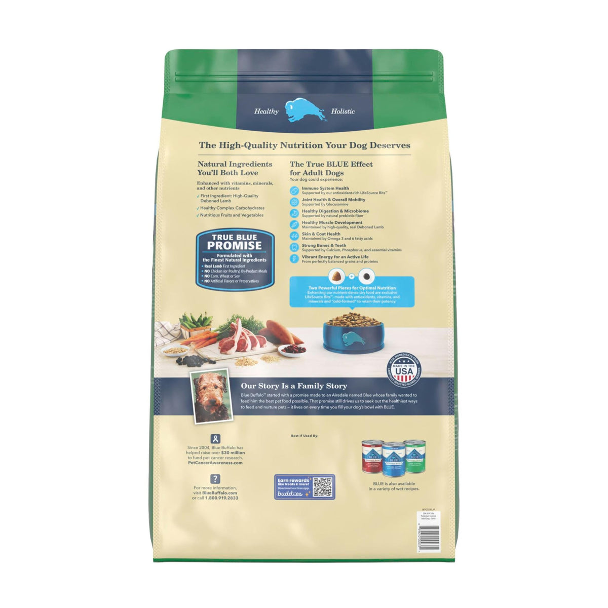 Blue Buffalo Life Protection Formula Chicken Adult Dry Dog Food, 30 lb