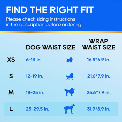 HONEY CARE All-Absorb A24 Male Dog Wrap, 50 Count, Large