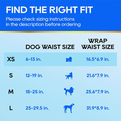 HONEY CARE All-Absorb A24 Male Dog Wrap, 50 Count, Large