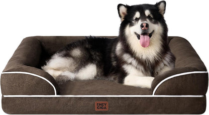 EHEYCIGA Orthopedic Extra Large Dog Bed, Waterproof Washable XL Pet Bed 44"