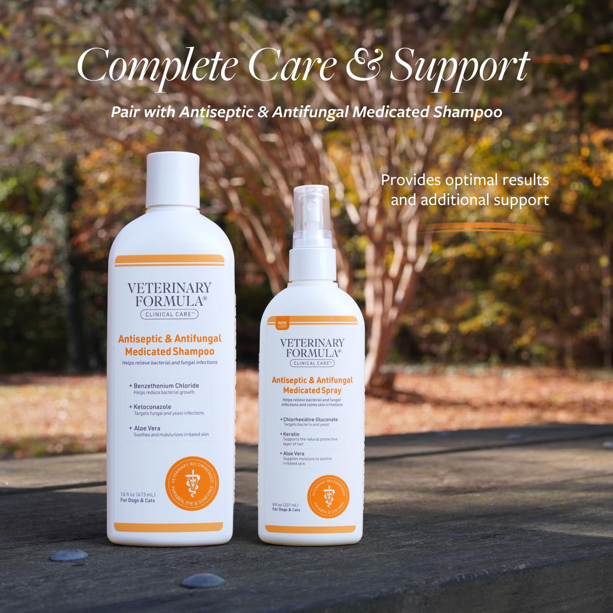Veterinary Formula Clinical Care Antiseptic & Antifungal Shampoo + Spray