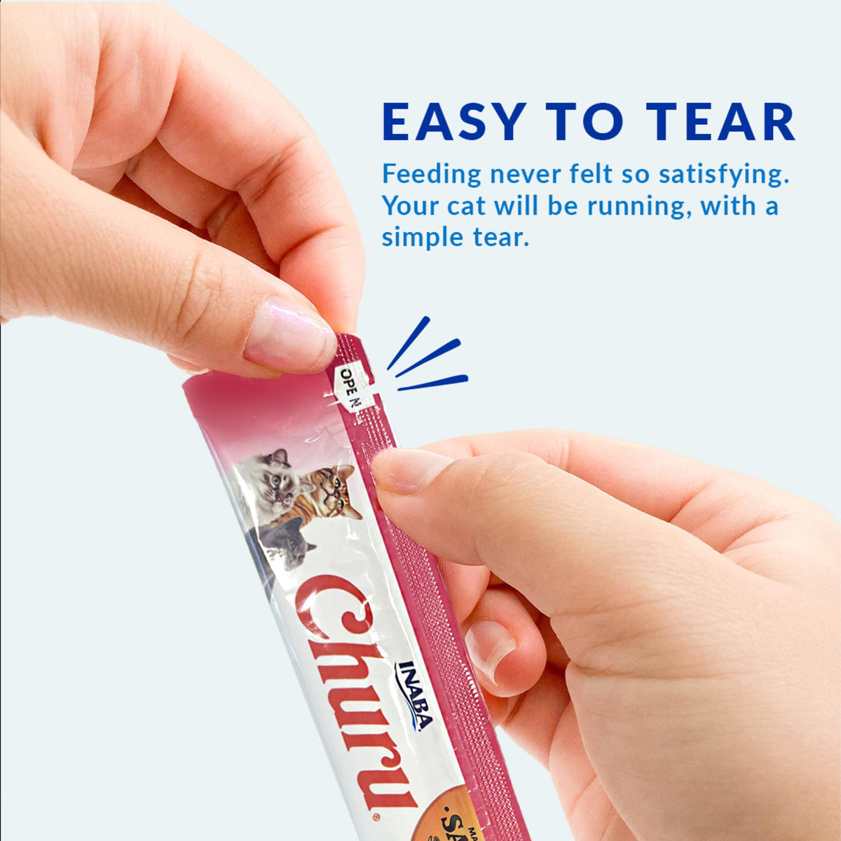 INABA Churu Cat Treats, Lickable, Squeezable Creamy Purée Cat Treat with Green Tea Extract & Taurine, 0.5 Ounces Each Tube, 50 Tubes, Tuna & Chicken Variety