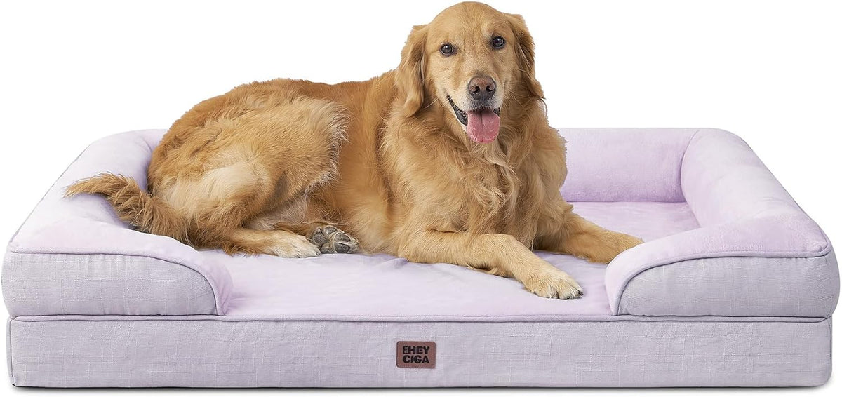 EHEYCIGA Orthopedic Extra Large Dog Bed, Waterproof Washable XL Pet Bed 44"