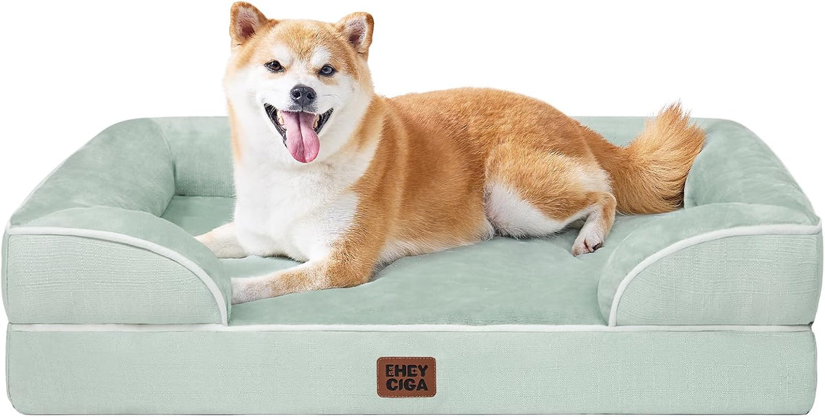 EHEYCIGA Orthopedic Extra Large Dog Bed, Waterproof Washable XL Pet Bed 44"