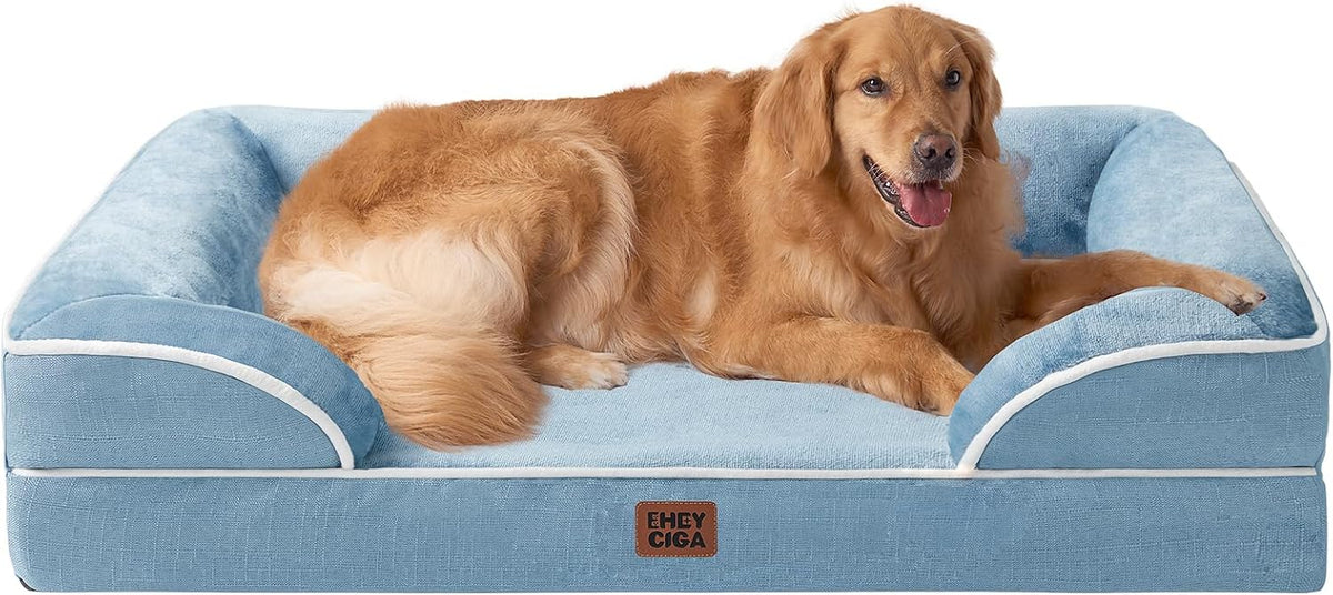 EHEYCIGA Orthopedic Extra Large Dog Bed, Waterproof Washable XL Pet Bed 44"