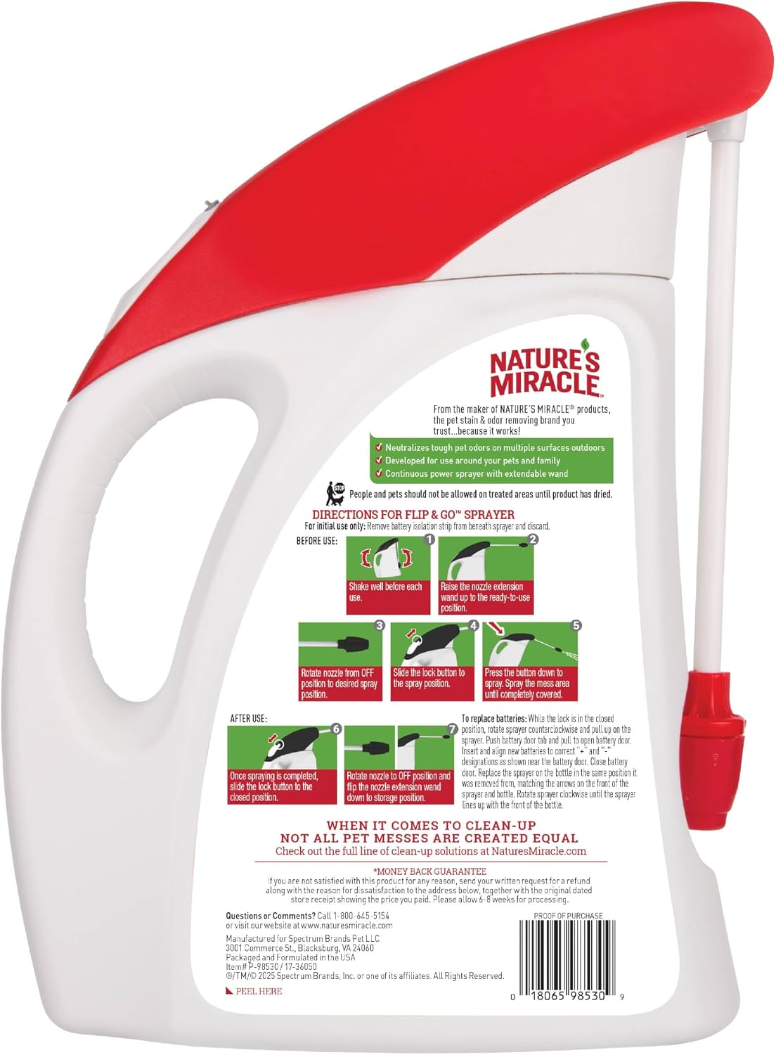 Nature’s Miracle Dog Stain & Odor Remover, Enzymatic Cleaner, 32 oz