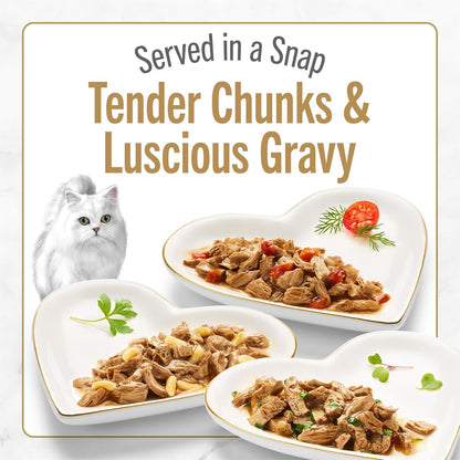 Purina Fancy Feast Gravy Lovers Wet Cat Food, 3 oz Cans, 30-Pack