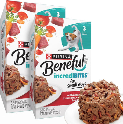 Purina Beneful IncrediBites Wet Dog Food Variety Pack, (2x12) 3 oz