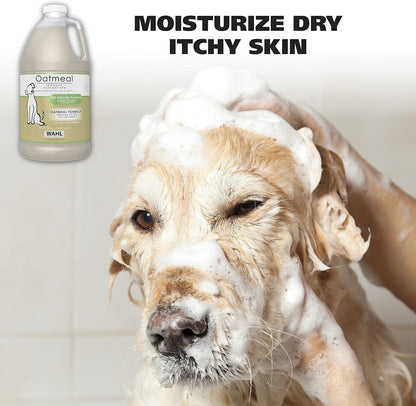 Wahl USA Dry Skin & Itch Relief Pet Shampoo for Dogs – Oatmeal Formula with Coconut Lime Verbena Scent & Pet Friendly Formula, 24 Oz - Model 820004A