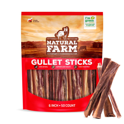 Natural Farm Odor-Free Bully Sticks (4-8”, 16oz) ALL-NATURAL Long-Lasting Chews, 100% Beef Pizzle, Grass-Fed, Grain-Free, Hormone-Free, Protein for Muscle Development & Energy, Perfect For Medium Dogs